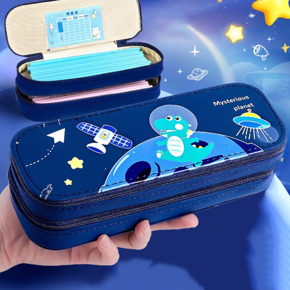 Daugiafunkcinė laikymo dėžutė Nešiojamoji raštinės reikmenų dėžutė Patvari rašiklio dėklas, mokinių reikmenys