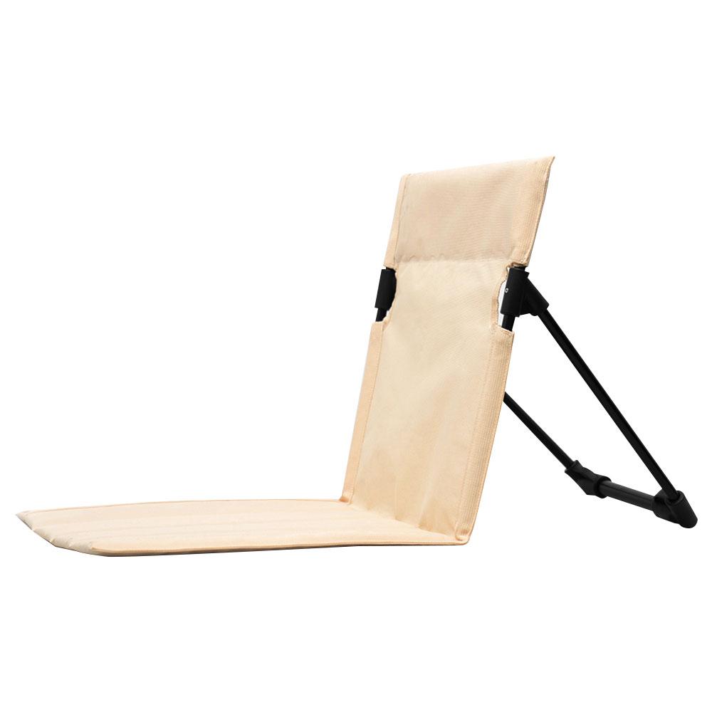 Beach Chair Outdoor Easy Recliner Camping Lightweight Foldable Leisure Chair Beach Park Portable Chair Lazy Lawn Cushion