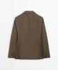 Massimo Dutti 100% Wool Houndstooth Blazer