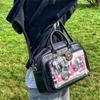 Y2K Cute Lolita Ita Bag Large Capacity Shoulder Crossbody Bag Kawaii Girls Transparent Messenger Bag DIY Display Casual Handbags