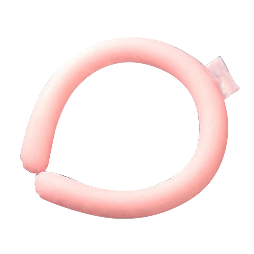 Neck Cooling Tube Reusable Hands Free Wearable Cooling Neck Wrap for Summer Outdoor Pink
