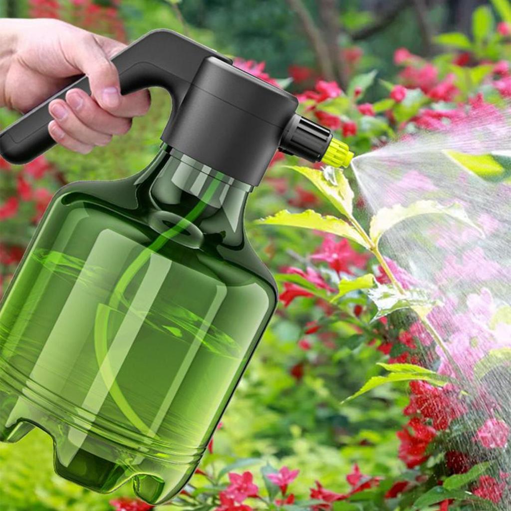 Battery Powered Sprayer 3000ml Rechargeable Garden Sprayer 1500mAh Adjustable Mister Bottle Washer for Yard Fence Plant House