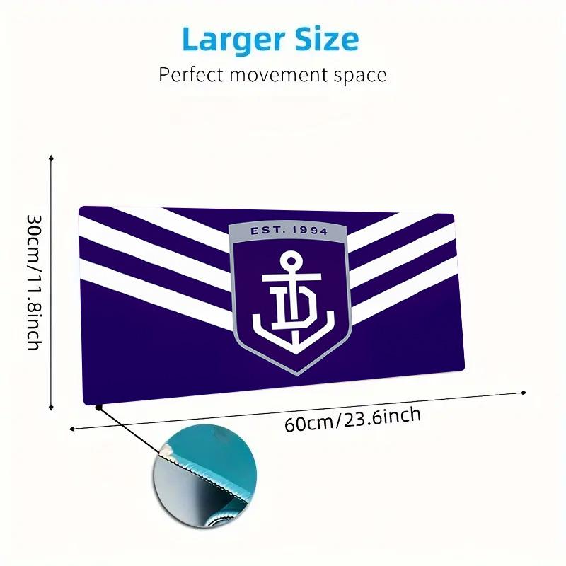 Fremantle Football Club Print Cushion Non-slip Laptop Tablet Big Mousepad XXL Mat Mini PC Playmat With Lock edge