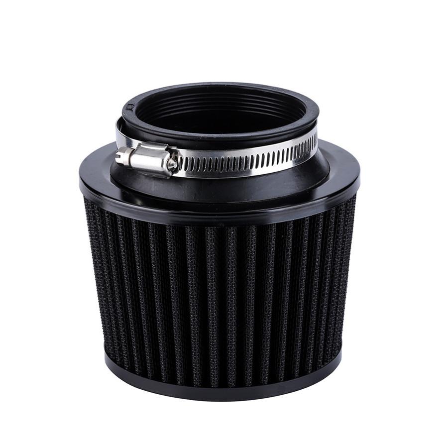 1x 65mm/2.5'' Black Motorcycle Air Filter Pod Rubber Adapter High Cold Universal