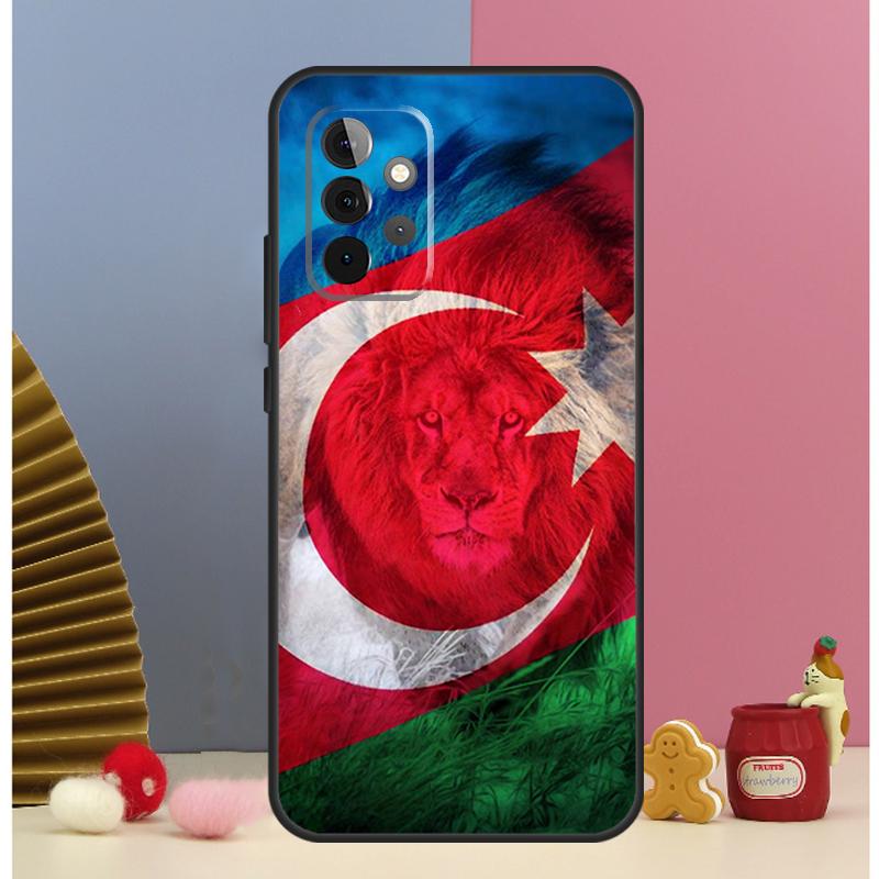 Azerbaijan Flag Cover For Samsung Galaxy A53 A33 A52 A32 A22 A12 A13 A23 A51 A71 A14 A34 A54 A15 A25 Case