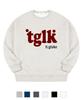 TI.GLAKE Two-Logo Oversized Sweatshirt [Fleece Lining] (B Type)
