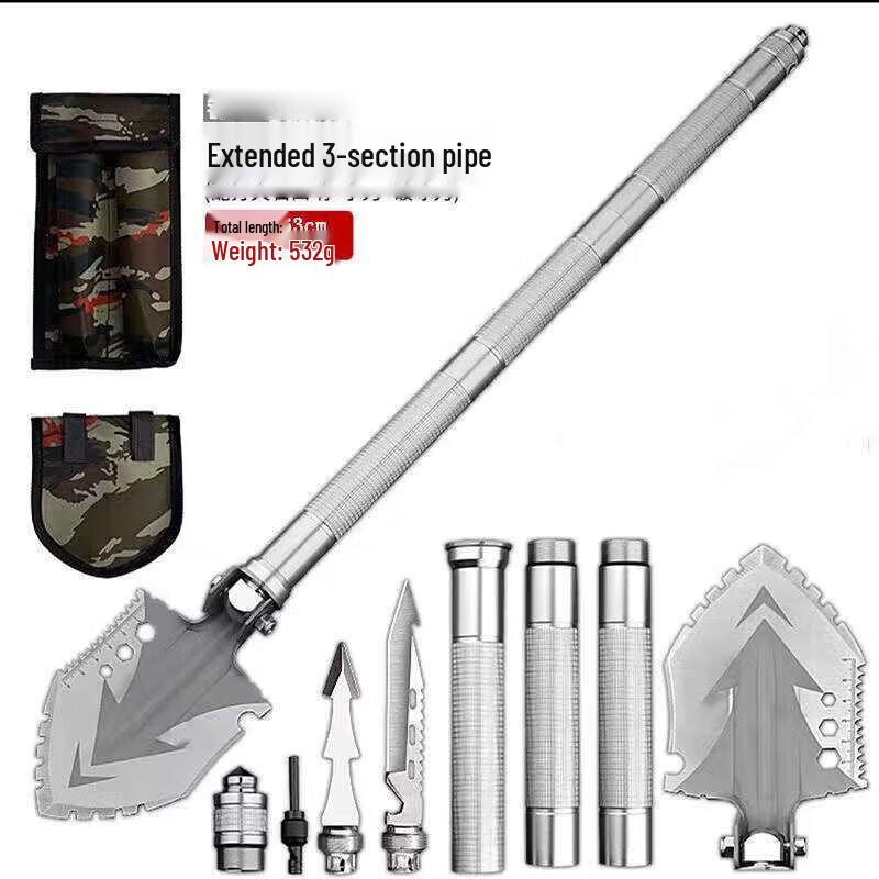 Extended Folding Multi-functional Outdoor Shovel