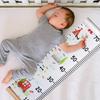 Children Height Measuring Rulers Removable Roll Up Height Measure Chart with Frame Decorative Wall Hanging Baby Growth Chart