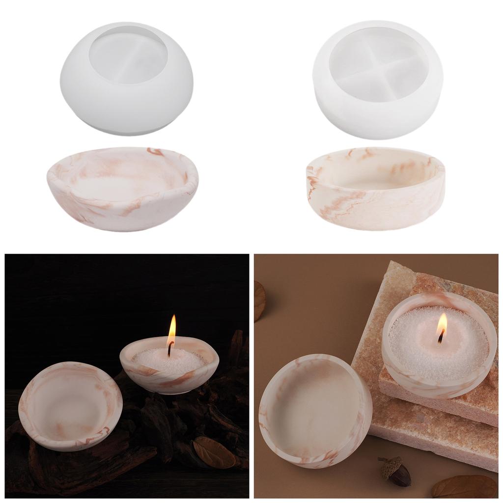 Silicone Mould Irregular Bowl Candle Cup Molds Epoxy Resin Molds Flower Pots Molds Plaster Molds for Table Decorations