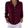 Women's Fashionable Long-sleeved Solid-color Pullover Knitted Sweater Top
