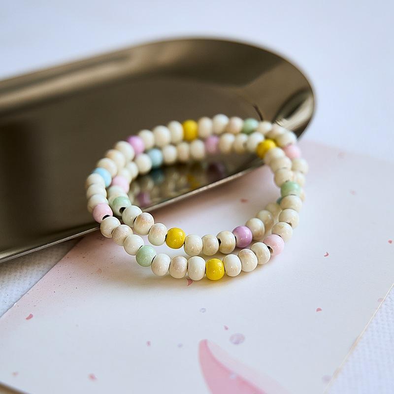 

Ceramic bracelets do not fade female summer girls weave new Chinese small fresh original popular jewelry antique beads