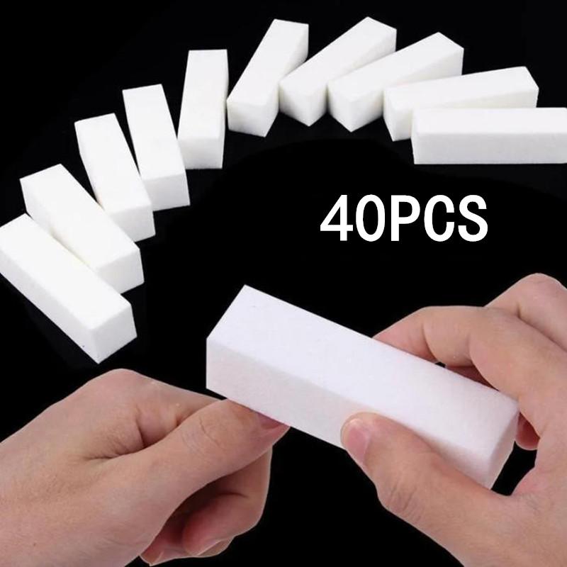 5/10/30/100Pcs Nail Buffer Nail File Polisher Block Manicure Pedicure Files Professional Sanding Polishing Sponge Nail Art Tools