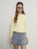 GENERALIDEA Airy Round Neck Pintuck T-Shirt [Lemon] / Gf1Lts505