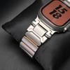 Titanium Rubber Watchband for Apple Watch Ultra 3 Band 49mm Man Metal Strap for Iwatch Series 11 10 9 8 7 6 5 SE3 44mm 45mm 46mm