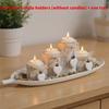 Wooden Candle Holder Wedding Decor With Handcrafted Design For Romantic Table Setting