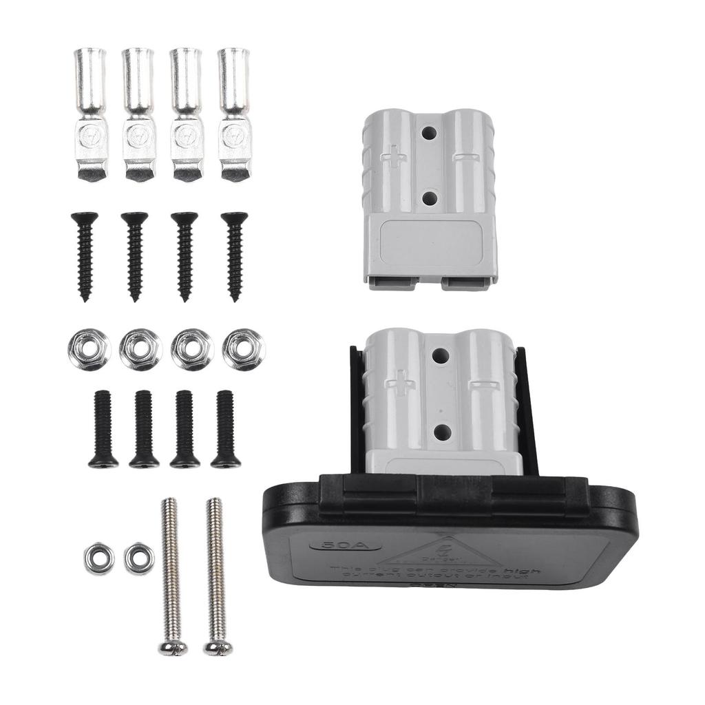 1 Set 50A 600V Twin Dual Flush Mount Bracket For Anderson Plug-Power Connection