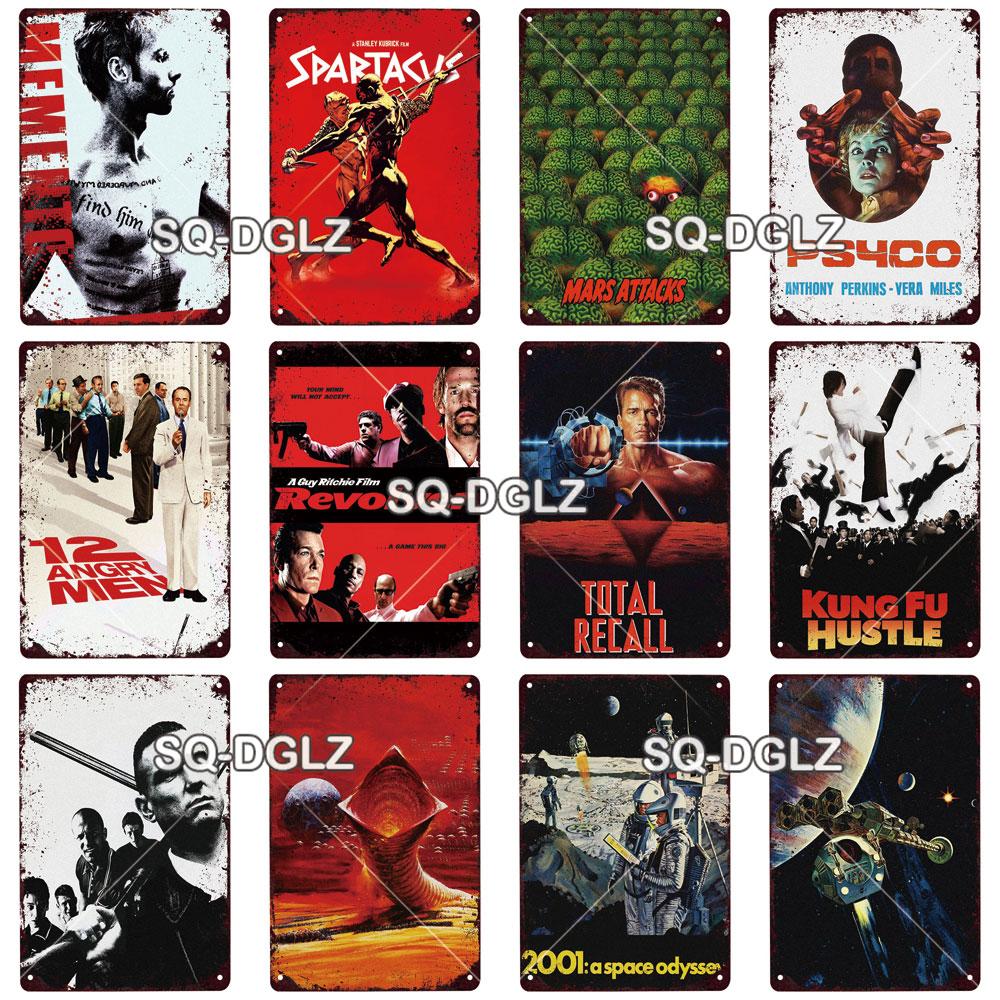 Movie Poster Metal Sign Metal Poster Tin Sign Plaque Metal Vintage Wall Decor for Bar Pub Club Man Cave Metal Signs(20x30cm)