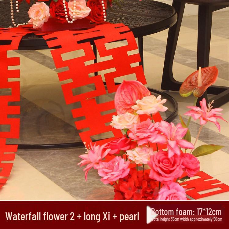 Wedding Floral Decorations: Bedside, Dining, and Desktop Arrangements for Festive Occasions and Engagements.