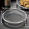 Stainless Steel Oil Filter Tray, Reusable Round Mesh Basket, Kitchen Filter, Outdoor Camping BBQ Accessories Christmas Gifts