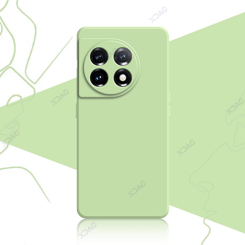 Mobile Phone Case for OnePlus 11 OnePlus11 5G 360 Soft Protector Luxury Square Liquid Silicone Back Cover Anti Fall Bag