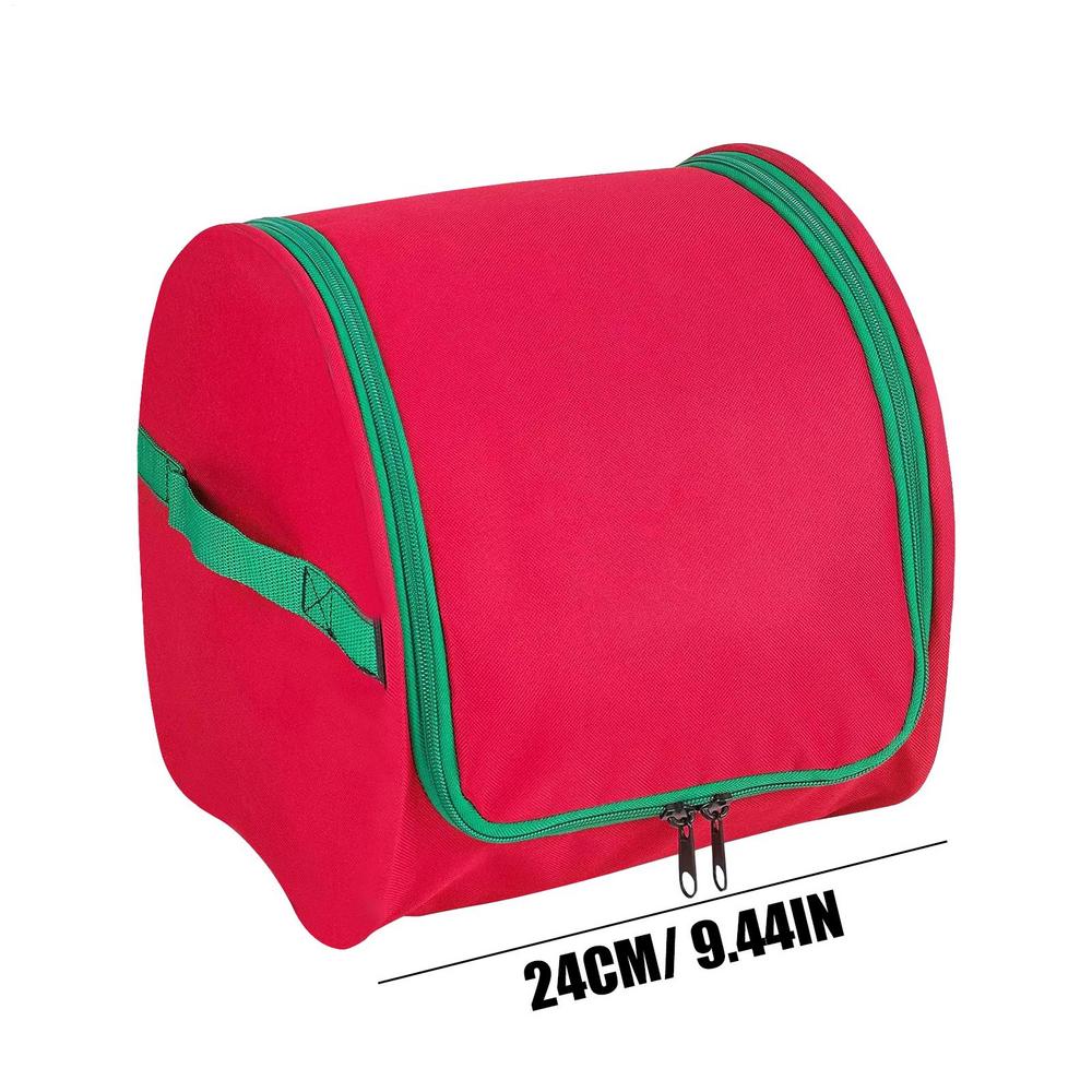 

Lights Storage Bag Red Large Capacity Tear Proof Holiday Lights Winder Organizer (Only storage bag, excluding PP circle+LED) червоний