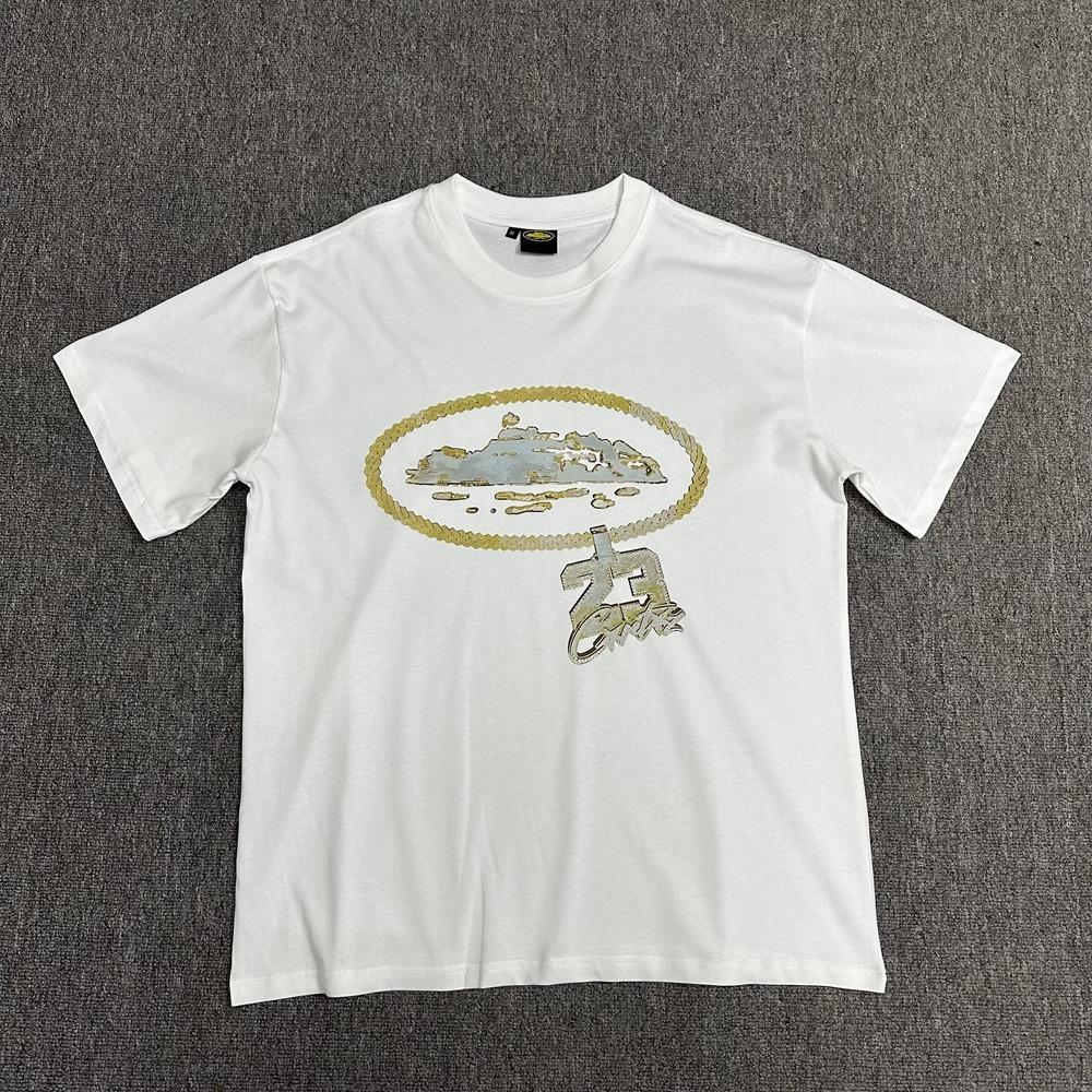 Cross-border American High Street Alcatraz Series Letter Pattern Printing Casual Loose Short-sleeved T-shirt Top Men's and Women's Tide
