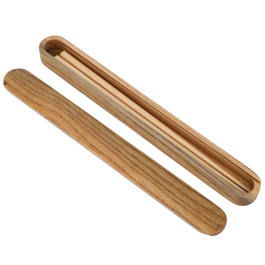 Reusable Wooden Chopsticks Portable Tableware Gift Set Kitchen Utensils for Eating with Box(White Wax Chopstick Box Chopsticks )