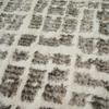 Tapis moderne à motifs carrés beige ivoire 120x170