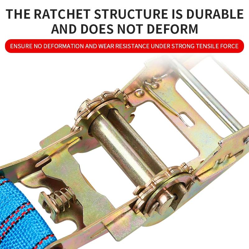 Self Locking Truck Binding Strap Tightener Small Ratchet Design for Cargo Packing Fixing and Airplane Straps