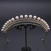 Fashion Rhinestone Pearls Crown Headband Gorgeous Tiaras And Crowns Wedding Head Ornaments Bridal Hair Jewelry Accessories