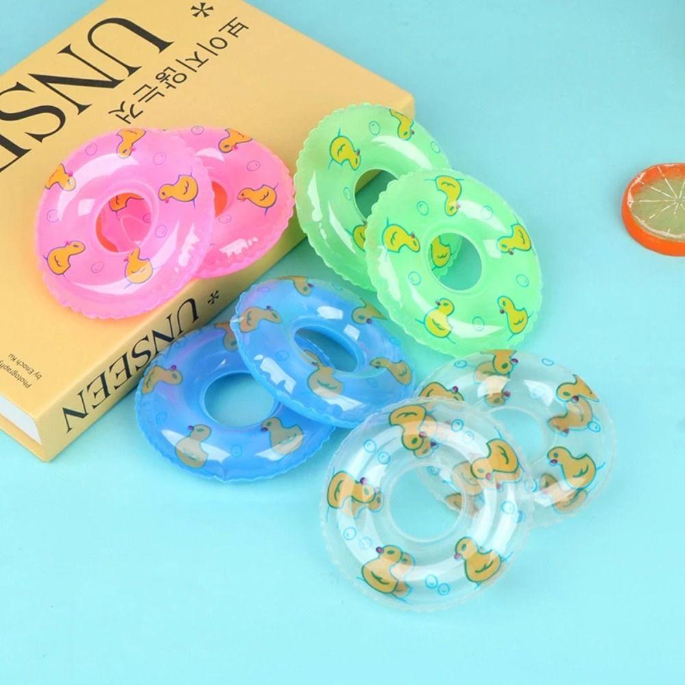 Dolls Accessories Mini Rings Swimming Toy Duck Bathing Float Lifebelt Model  Children Gift