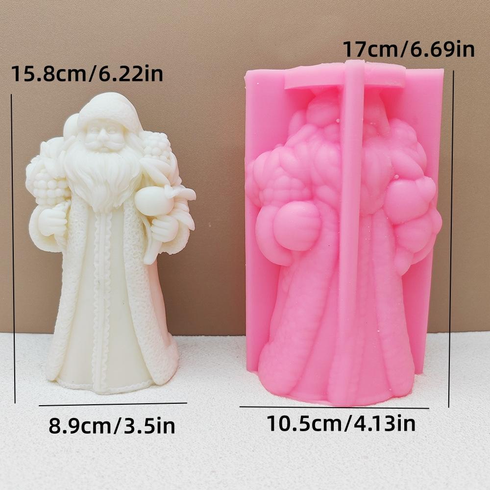 

Силиконовая форма для свечи Дед Мороз Мешок с подарками Дед Мороз Эпоксидная смола Силиконовая форма Фрукты Дед Мороз Формы для бетона цемента гипса