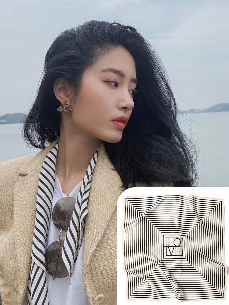 Nice Small Scarf Korean Ins Style All-match Fashion Summer Decorative Square Tie Hair Band Thin