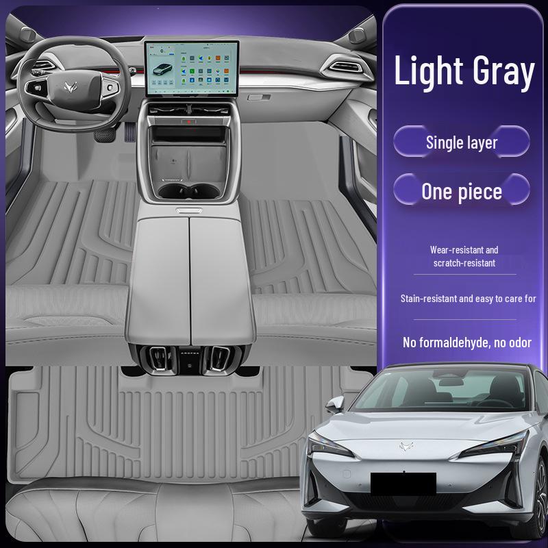 Eco-friendly dual-layer floor mats for ARCFOX S5, waterproof and dustproof car interior accessories.