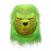 Der Grinch, der Grinch, das grünhaarige Monster, das Kostüm, die Kapuze, die Latexmaske, die Hose, die Handschuhe, das Zubehörset.