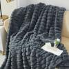 Double Layered Thick Solid Color Warm Blanket