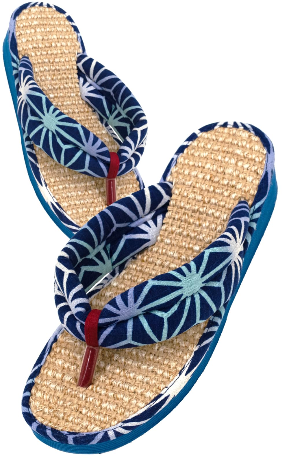 

Aiai Jute Sandals with Japanese Made in Japan Leaf Size Women s Pattern, (Hemp (Navy), L)