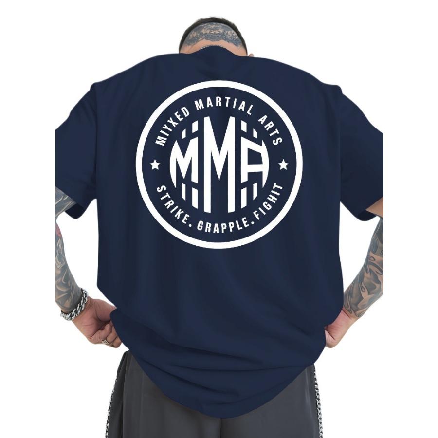 Martial Arts Fightingbreathable 100 Cotton Shortsleeved Tshirt with Round Neck and Fashionable MMA Printed Tshirt