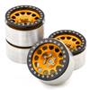 Aluminum Alloy Wheel   Beadlock   Wheel  s Hub 4pcs 2.2inch 65*36mm Replacement for  4  6   Scx10 Rr10 Wraith   1Celsius8 1Cel