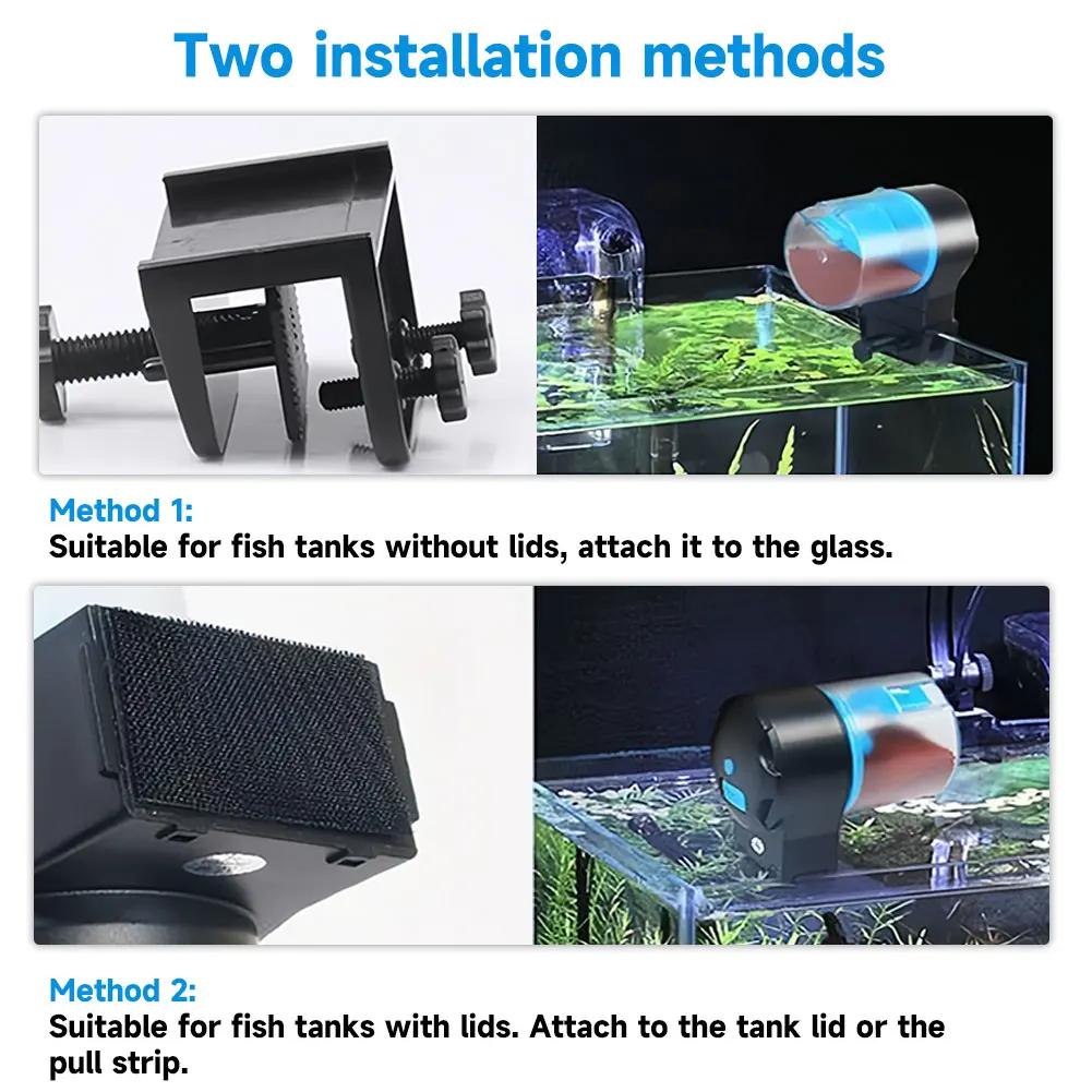 Smart Timer Fish Tank Automatic Fish Tank Feeder Large Capacity Transparent Feeder Food Dispenser Fish Feeding Artifact