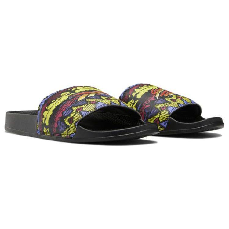 Reebok Street Fighter X Classic Slide Train Hard, Game Hard - Black Unisex Sneakers Core-Black HP2208