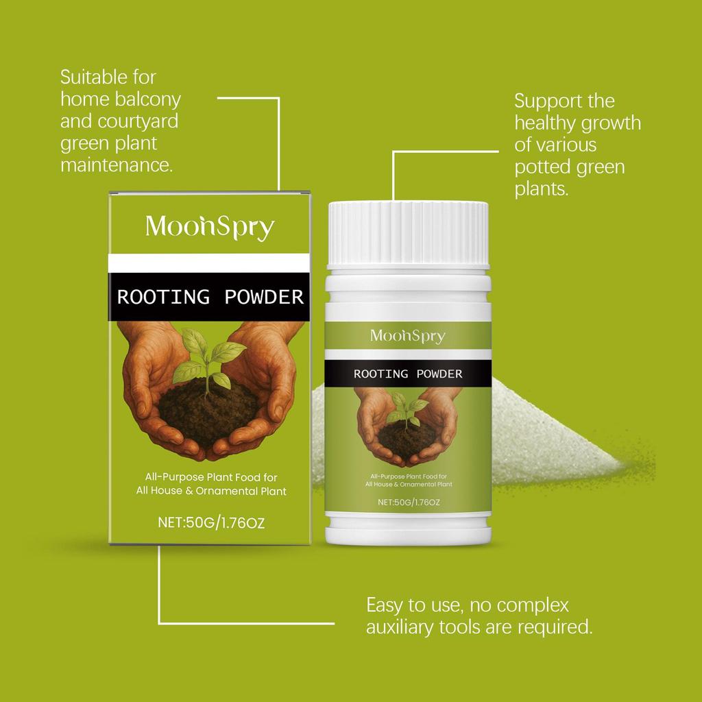 MOONSPRY Universal Plant Rooting Powder - Gentle, Long-Lasting Nutrition for Robust Growth