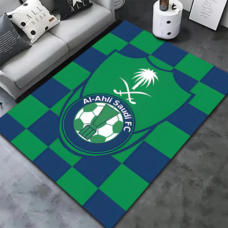 Alahli Saudi Fc Carpet Rug For Living Room Bedroom Home Sofa Decoration Kids Play Nonslip Floor Mat