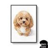 Custom Decorative Cute Dog Teddy Frameless Wall Painting for Living Room or Bedroom