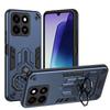 KEYSION Shockproof Armor Case for ZTE Blade A55 A35 Soft Silicone+PC Metal Ring Stand Phone Back Cover for ZTE Blade A35 A55