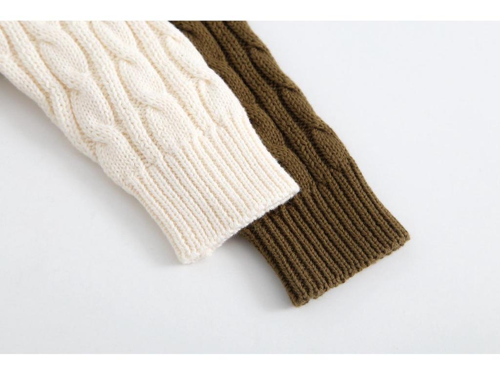 Unisex Baby Kabelstrick Baumwoll Cardigan: Stilvoller Frühjahrs- und Herbstpullover für Babys und Kleinkinder