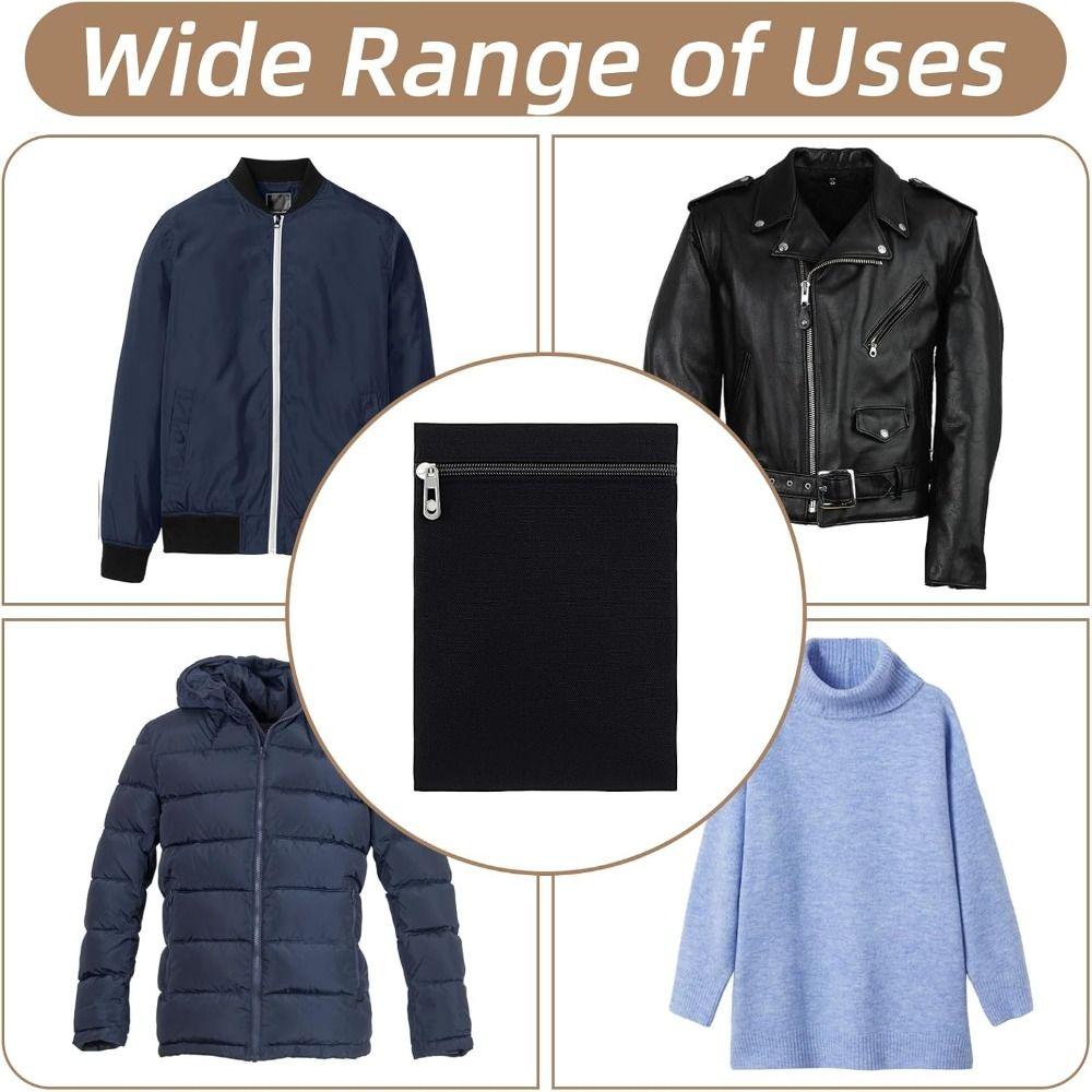 Našívaná boční skrytá kapsa se zipem Vnitřní bezpečnostní kapsa pro oblečení Kabát Vnitřní kapsy pro bundy Kabáty Mikiny