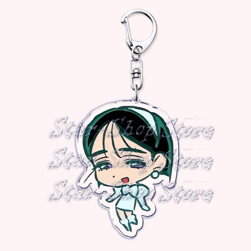 Cute Alien Stage Roommates Chibis Keychains for Womens Accessories Bag Luka Ivan Till Mizi Hyuna Sua Keyrings Jewelry Fans Gifts