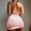 New Swimsuit Female Sexy Three-piece Set Neck Strap Bikini Beach Vacation Bikini