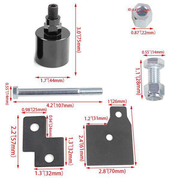 Past bij: 1999-2021 Polaris 500-800 Voor/Achter 2-4 inch Ophanging Verhogingskit
